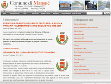 Tablet Screenshot of comune.mansue.tv.it